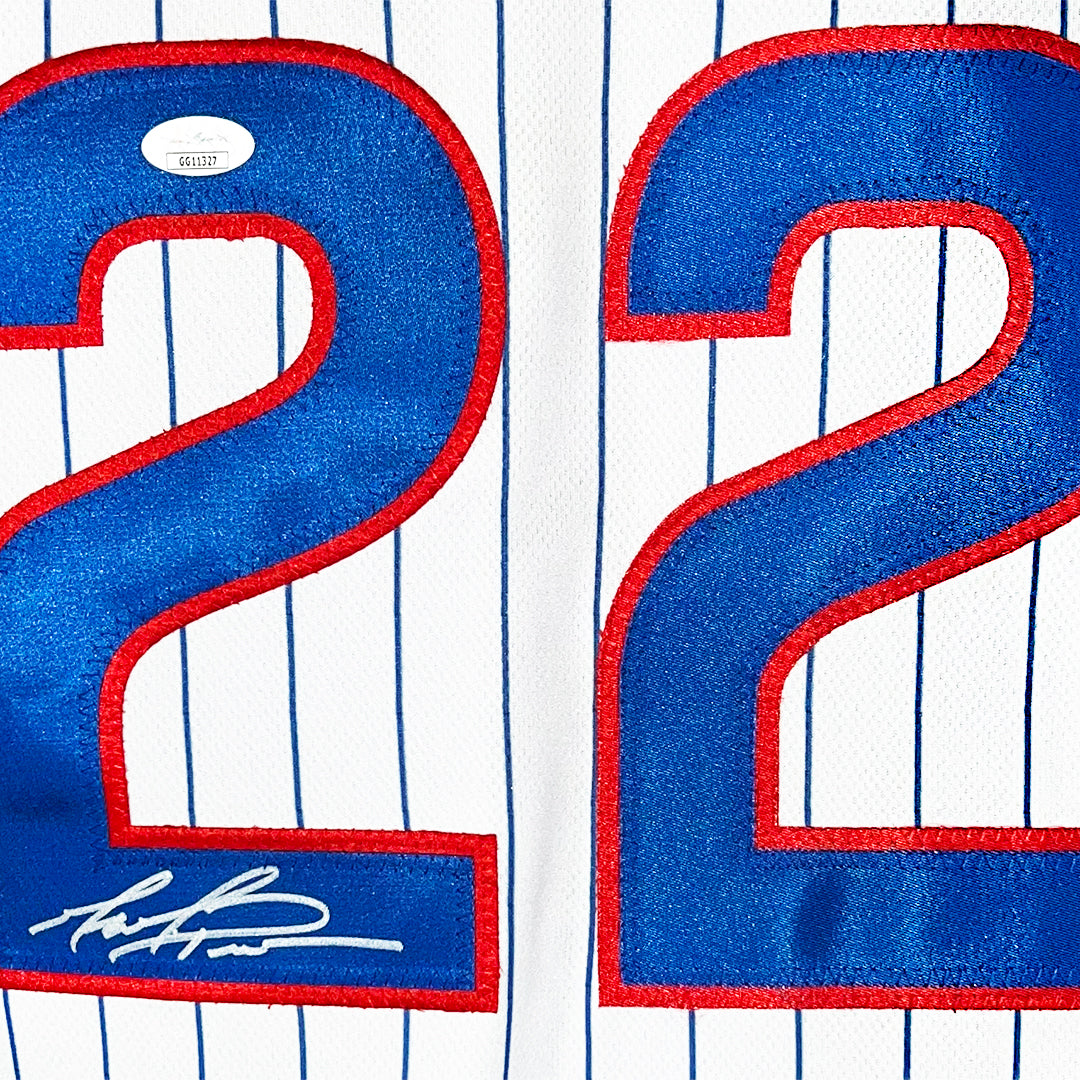 Mark Prior Signed Chicago Pinstripe Baseball Jersey (JSA)