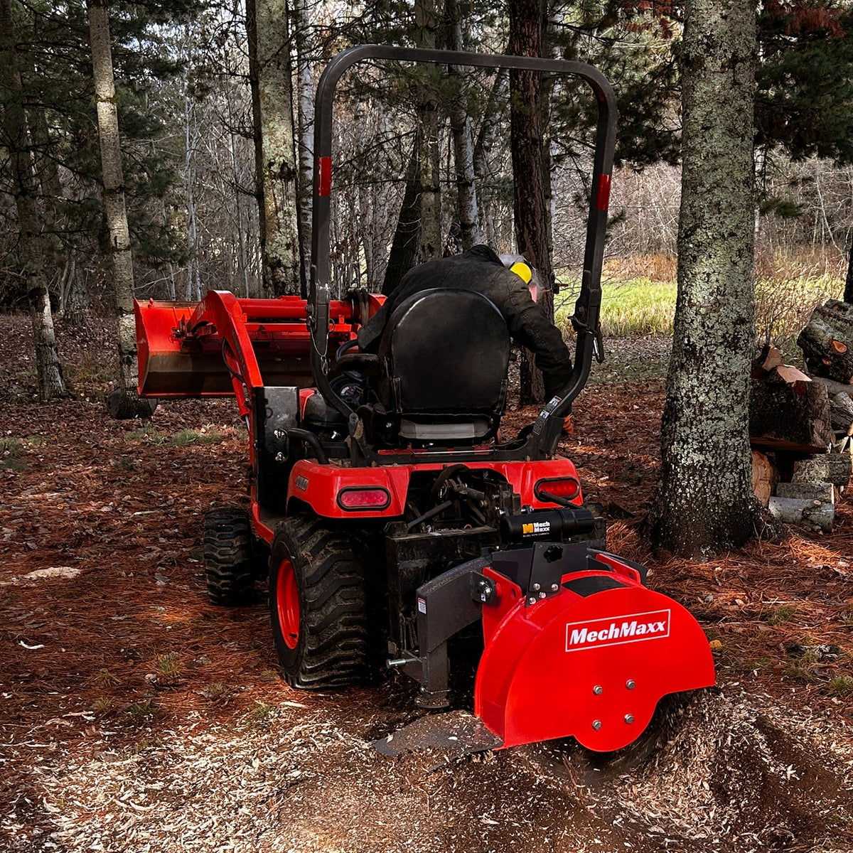 3-Point Hitch PTO Stump Grinder with 34 Carbide Teeth (PTO Shaft Included with Slip Clutch),  for 15-45HP Tractor; SG24.