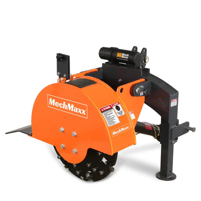 3-Point Hitch PTO Stump Grinder with 34 Carbide Teeth (PTO Shaft Included with Slip Clutch),  for 15-45HP Tractor; SG24