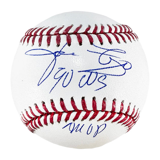 Jose Rijo Signed 90 WS Champ - MVP Inscriptions Rawlings Official Major League Baseball (JSA)