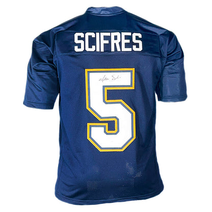 Mike Scifres Signed San Diego Navy Football Jersey (JSA)
