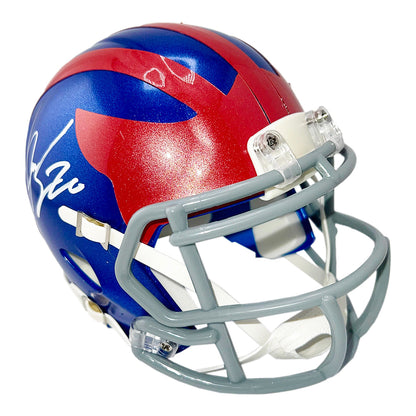 Jeremy Shockey Signed New York Giants Alt 2024 Mini Football Helmet (Beckett)