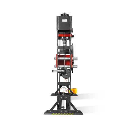 100 Ton H-Frame Air/Hydraulic Shop Press with Hand Winch,  Fully Welded Steel Frame,  Safety Guard,  Foot Pedal Control,  HSP100