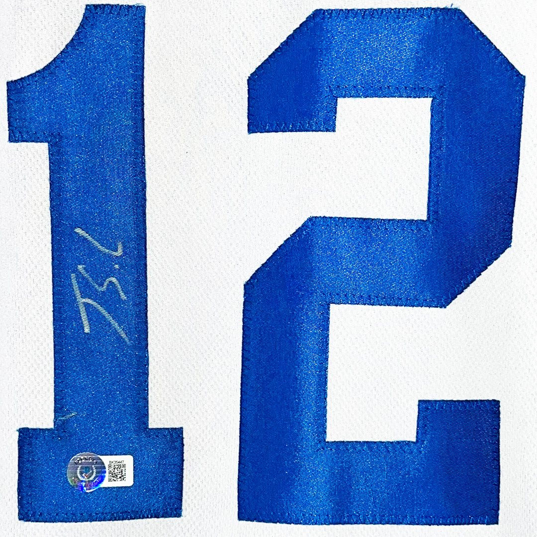 Jorge Soler Signed Kansas City White Baseball Jersey (Beckett)