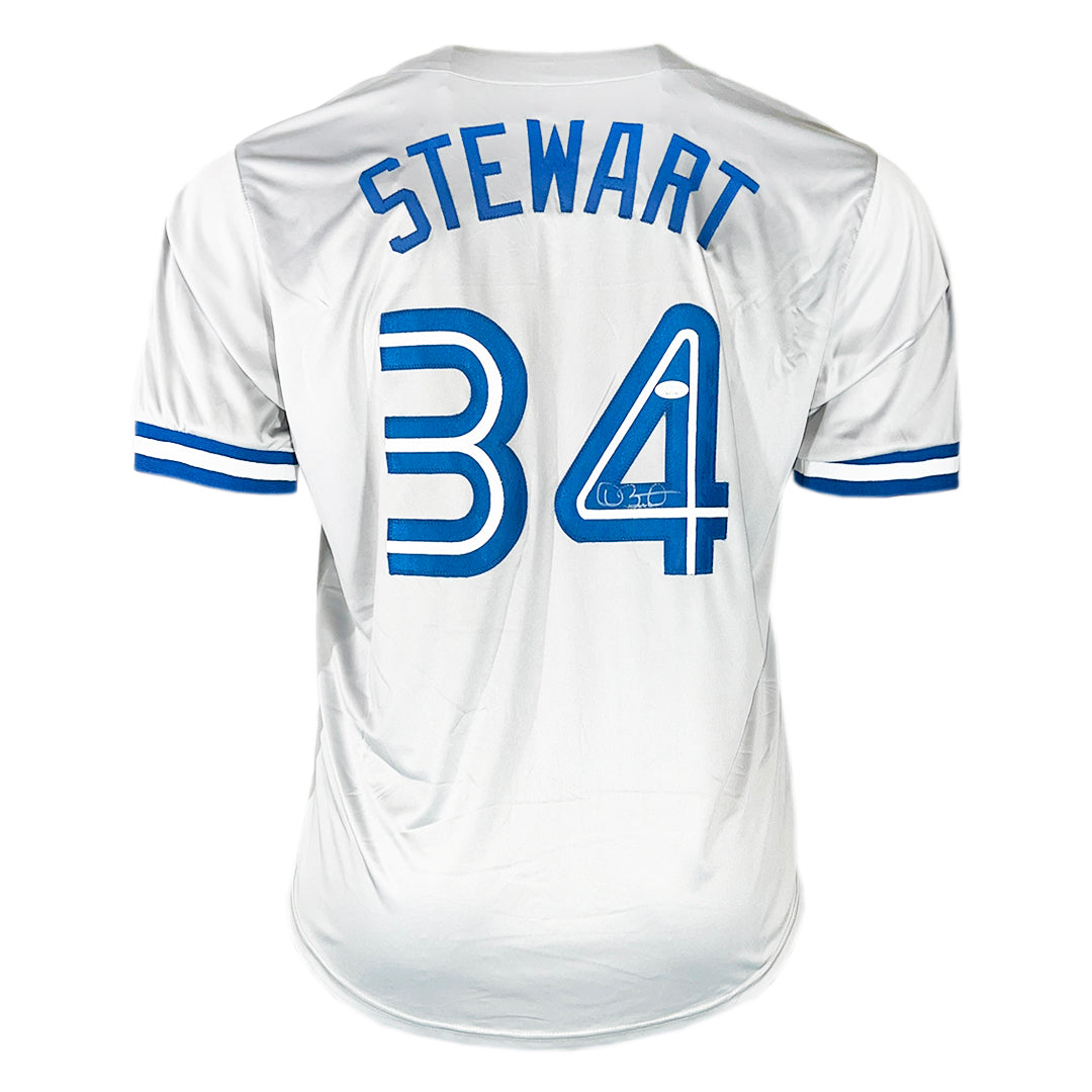 Dave Stewart Signed Toronto Gray Baseball Jersey (JSA)