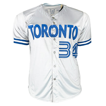Dave Stewart Signed Toronto Gray Baseball Jersey (JSA)