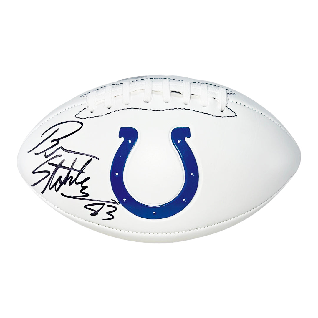 Brandon Stokley Signed Indianapolis Colts Official NFL Team Logo Football (Beckett)