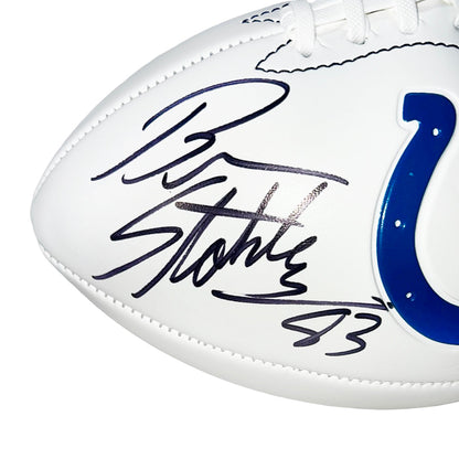 Brandon Stokley Signed Indianapolis Colts Official NFL Team Logo Football (Beckett)