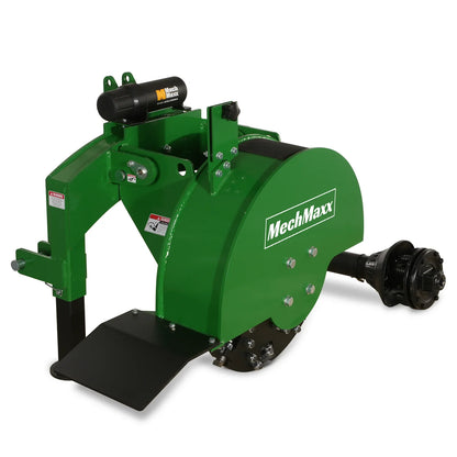 3-Point Hitch PTO Stump Grinder with 34 Carbide Teeth (PTO Shaft Included with Slip Clutch),  for 15-45HP Tractor,  SG24