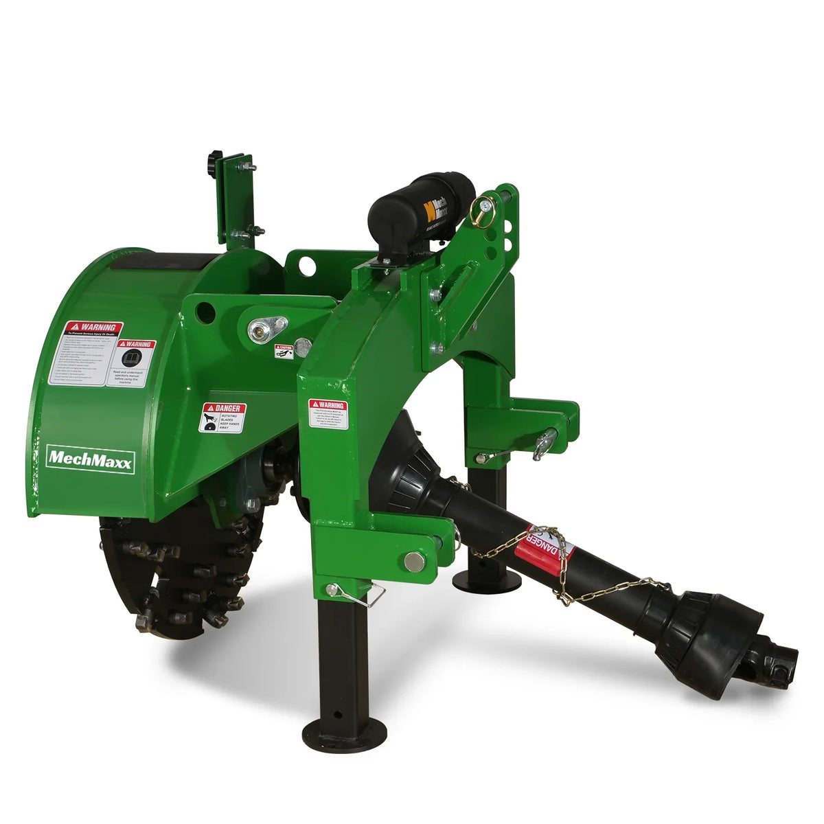 3-Point Hitch PTO Stump Grinder with 34 Carbide Teeth (PTO Shaft Included with Slip Clutch),  for 15-45HP Tractor; SG24
