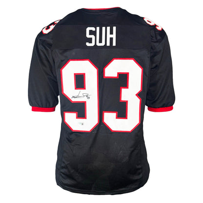 Ndamukong Suh Signed Tampa Bay Black Football Jersey (Beckett)