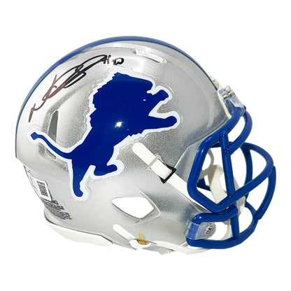 Ndamukong Suh Signed Detroit Lions Throwback 83-02 Speed Mini Football Helmet (Beckett)