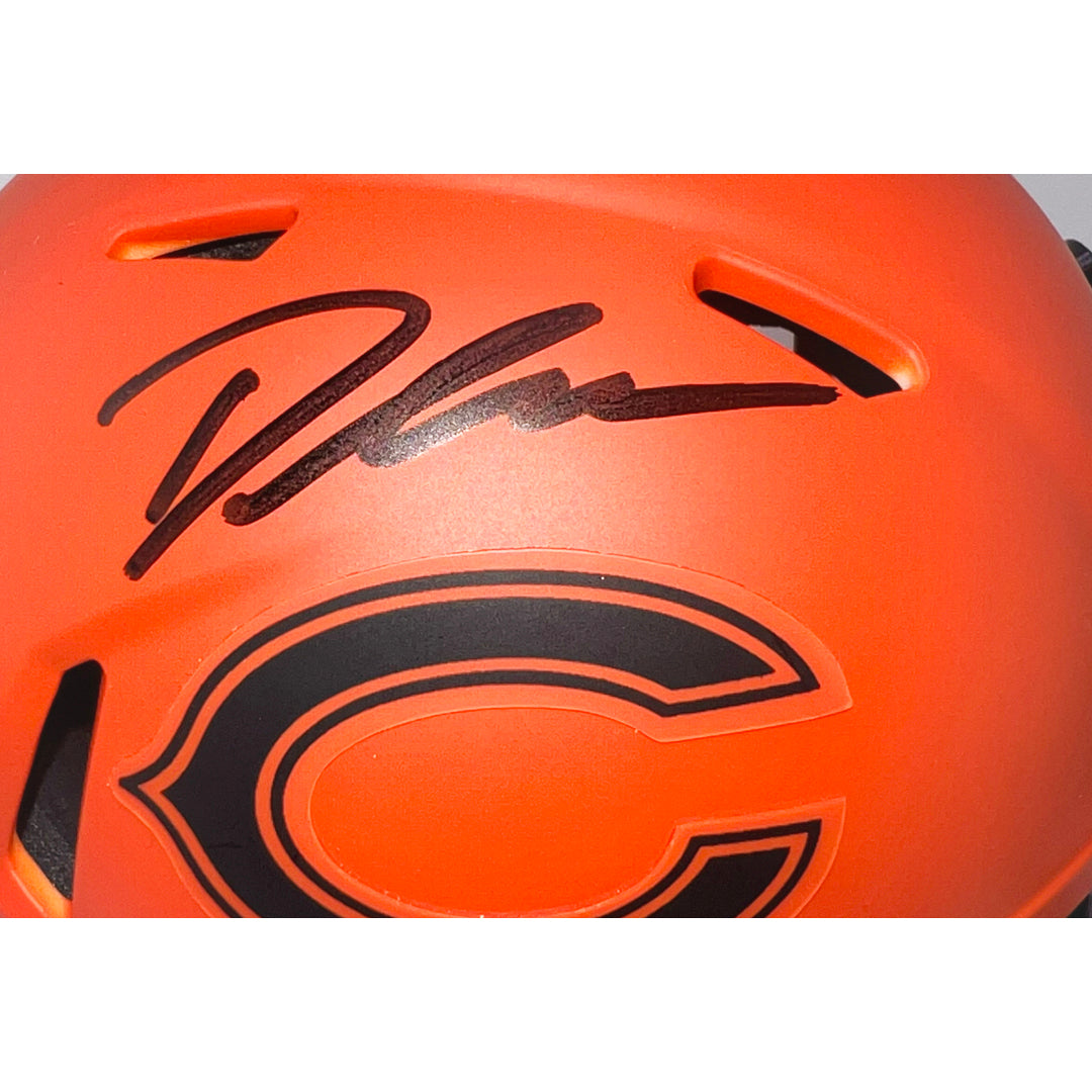 D'Andre Swift Signed Chicago Bears Rave Mini Football Helmet (JSA)