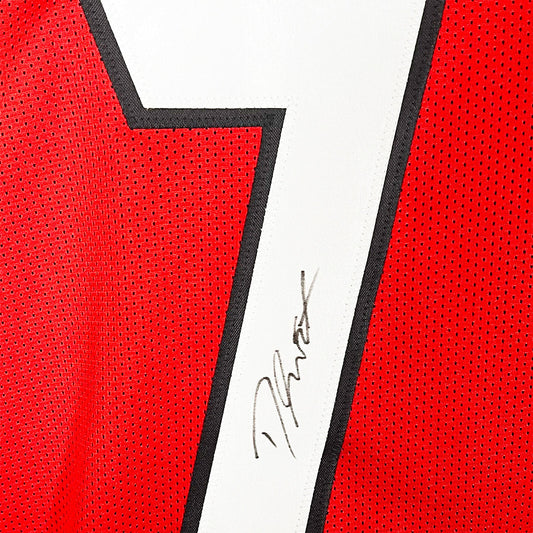 D'Andre Swift Signed Georgia College Red Football Jersey (Beckett)