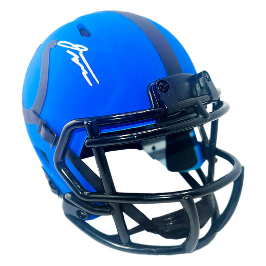 Jonathan Taylor Signed Indianapolis Colts Rave Full-Size Replica Football Helmet (Beckett)