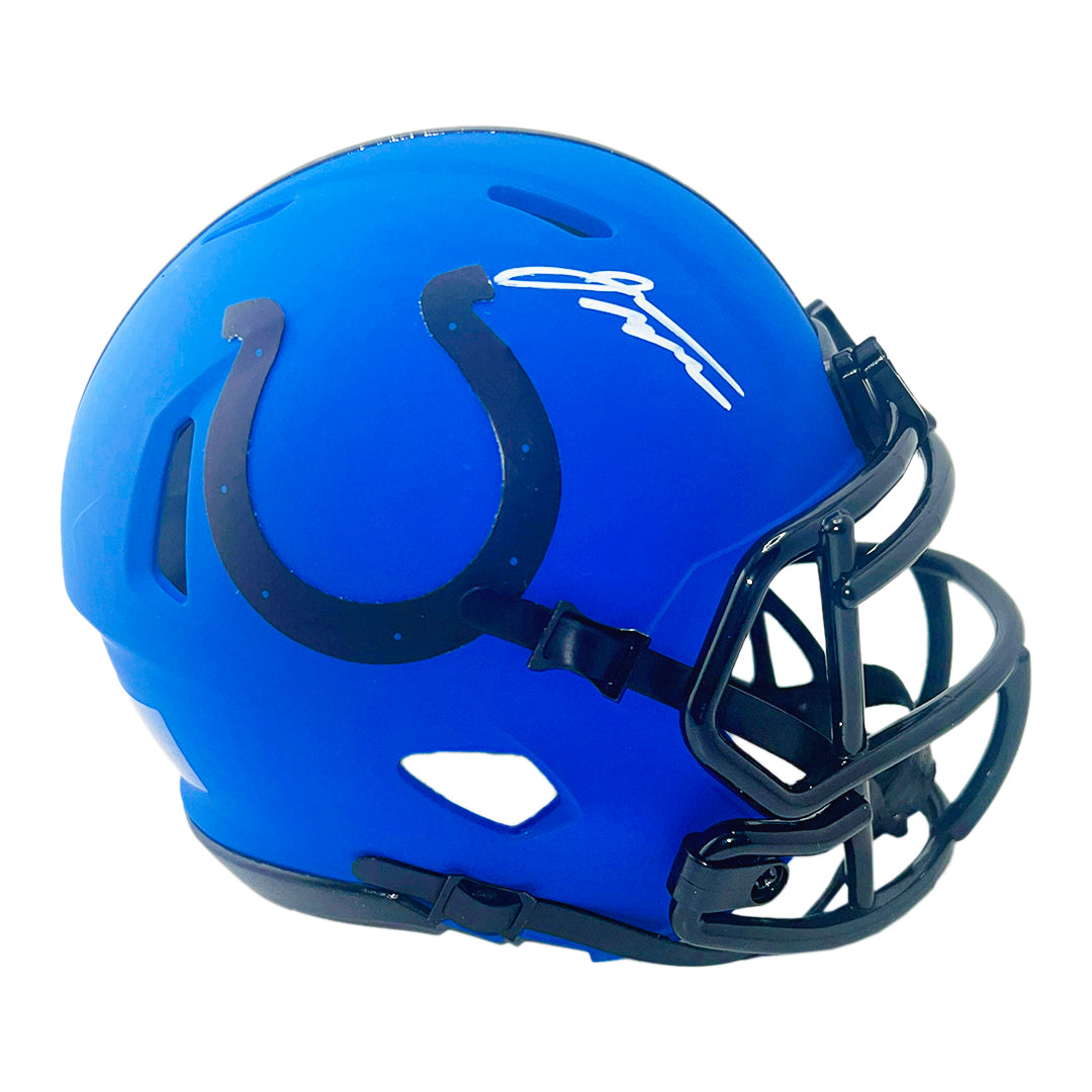 Jonathan Taylor Signed Indianapolis Colts Rave Full-Size Replica Football Helmet (Beckett)