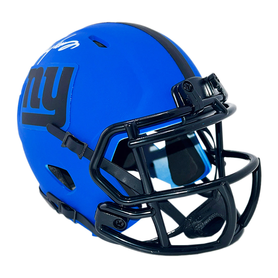 Lawrence Taylor Signed New York Giants Rave Mini Football Helmet (JSA)