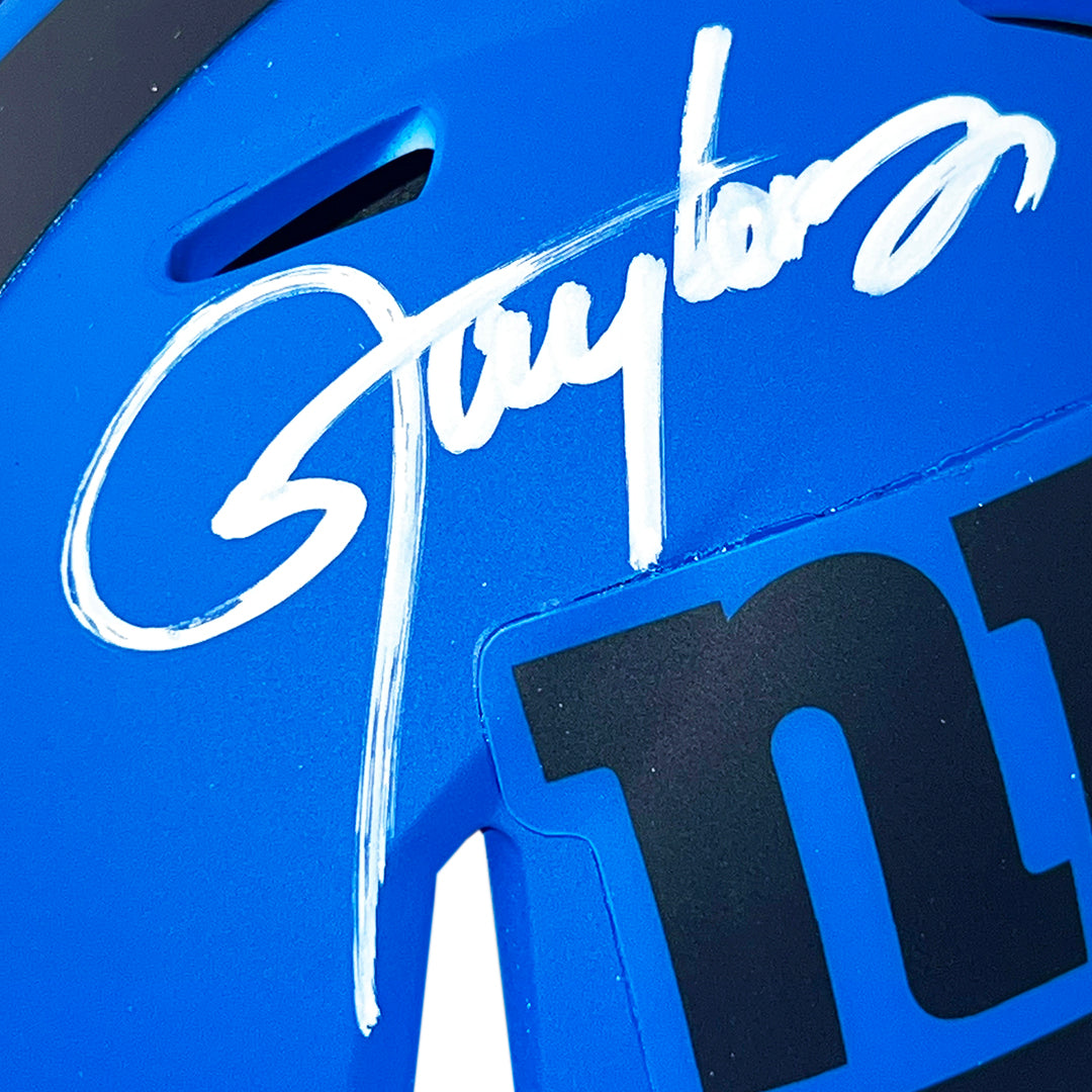 Lawrence Taylor Signed New York Giants Rave Mini Football Helmet (JSA)