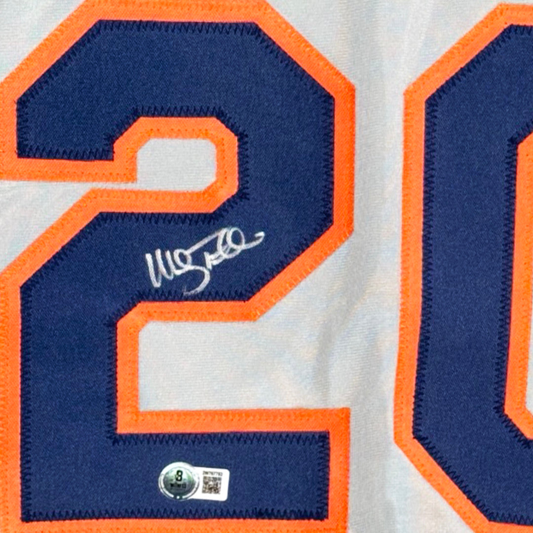 Mickey Tettleton Signed Detroit Grey Baseball Jersey (Beckett)