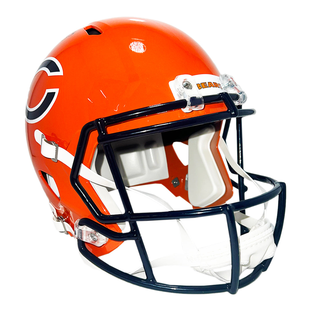 Charles Peanut Tillman Signed Chicago Bears Alt 2022 Full-Size Replica Football Helmet (Beckett)