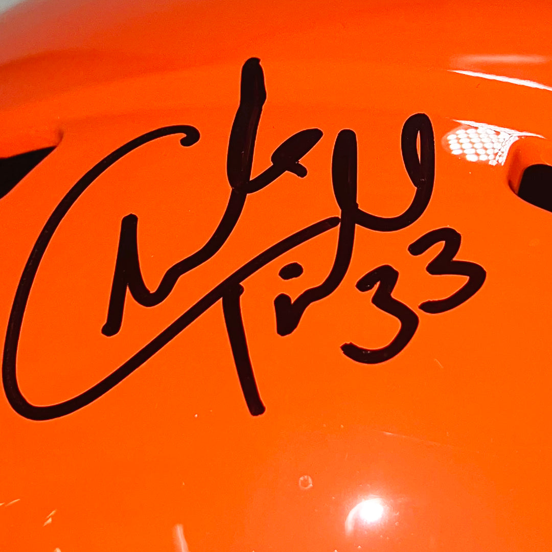 Charles Peanut Tillman Signed Chicago Bears Alt 2022 Full-Size Replica Football Helmet (Beckett)