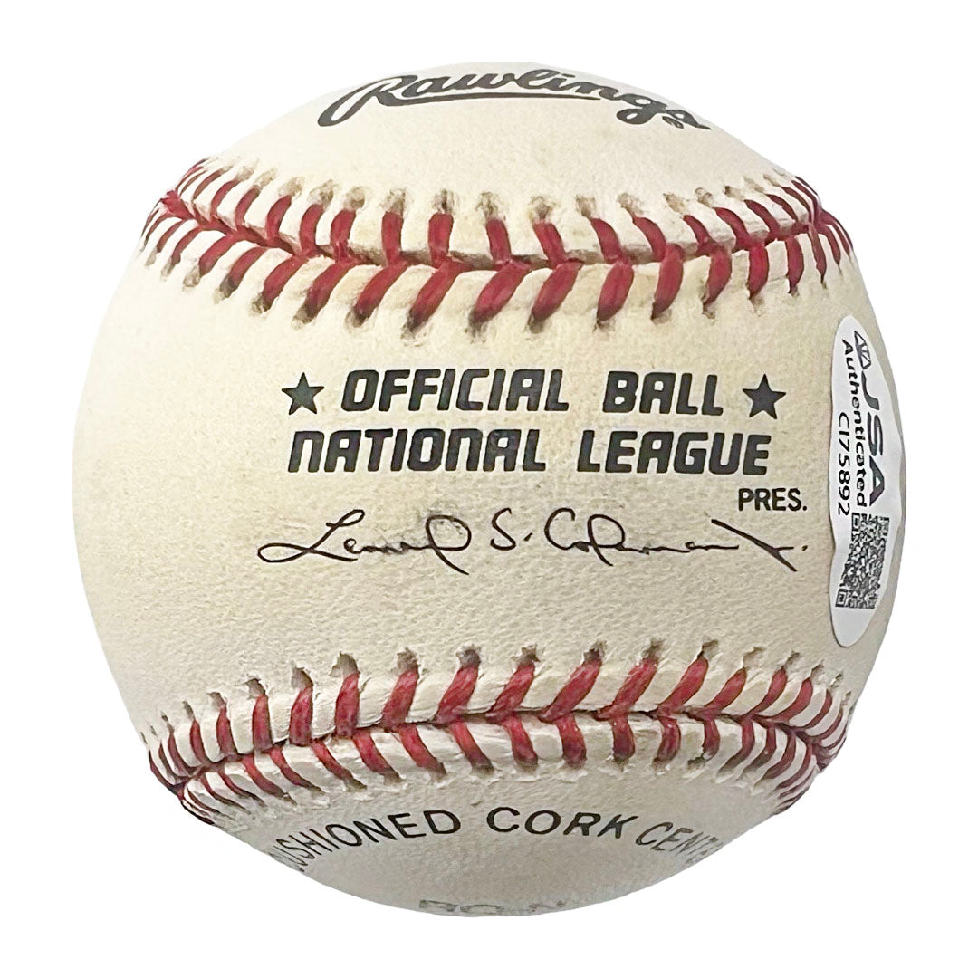 Johnny Vander Meer Signed 6/11/38 - 6/15/38 Inscription Rawlings Official Major League Baseball (JSA)