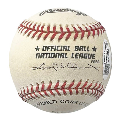 Johnny Vander Meer Signed 6/11/38 - 6/15/38 Inscription Rawlings Official Major League Baseball (JSA)