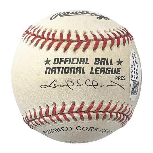 Johnny Vander Meer Signed 6/11/38 - 6/15/38 Inscription Rawlings Official Major League Baseball (JSA)