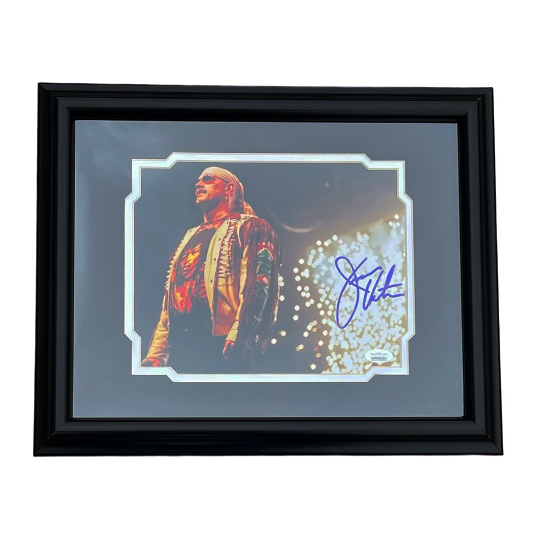 Jesse Ventura Signed Pose 2 Wrestling Framed 8x10 Photo (JSA)