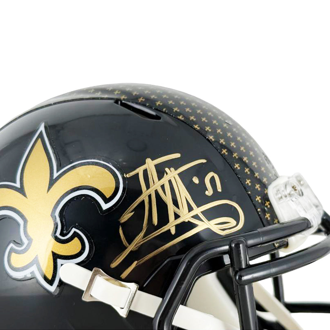 Jonathan Vilma Signed New Orleans Saints Alt 2022 Speed Mini Football Helmet (JSA)