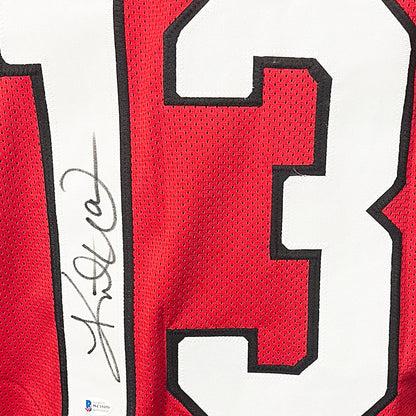 Kurt Warner Signed Arizona Red Football Jersey (JSA)