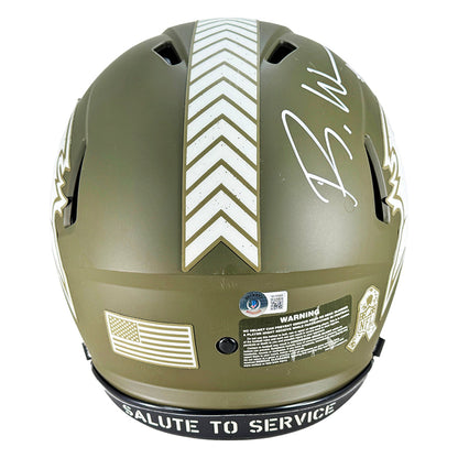Rachaad White Signed Tampa Bay Buccaneers Authentic Salute to Service Full-Size Football Helmet (Beckett)