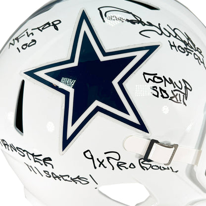 Randy White Signed Multi-Inscription Dallas Cowboys Alt 2022 Speed Full-Size Replica Football Helmet (Beckett)
