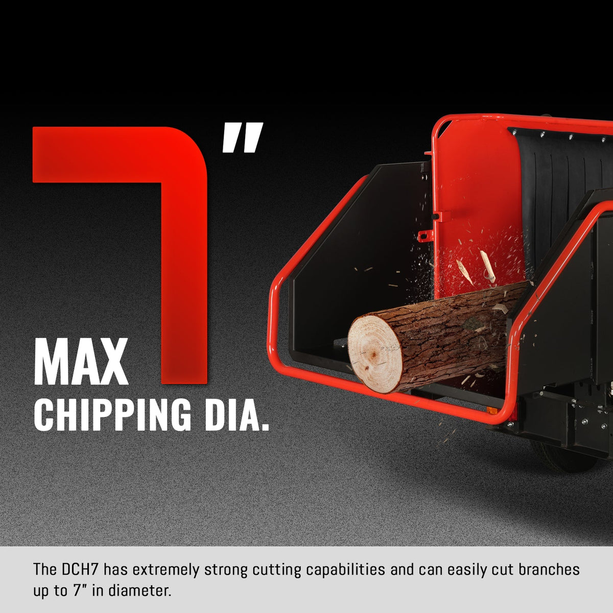 25hp 750cc Twin Cylinder ZONSEN Petrol Engine 7" Hydraulic Feeding Commerical Wood Chipper,  DCH7