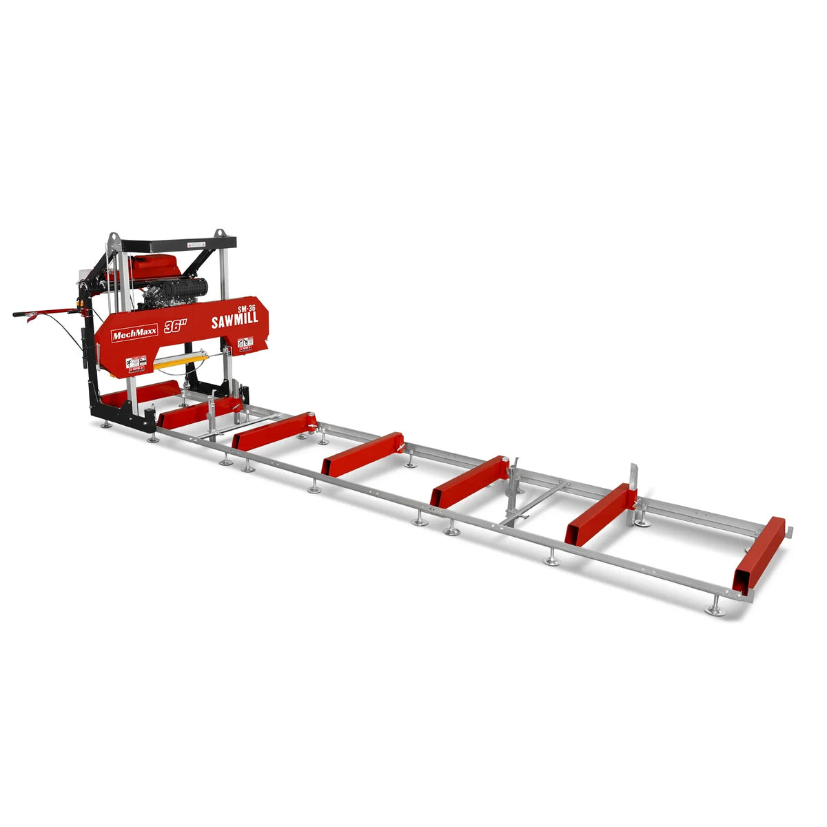 MechMaxx 36" MAX Portable Sawmill,  750cc 25HP ZONSEN V-Twin Engine,  36" Board Width,  20' Track Length,  ( 10 x Blades Included ) SM36MAX